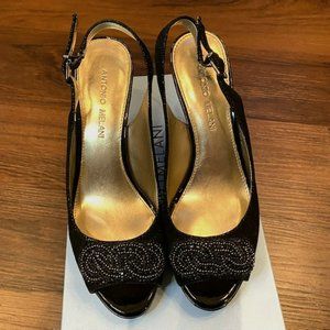 Antonio Melani Sierra Platform Peep Toe Dressy Heels Size 7.5